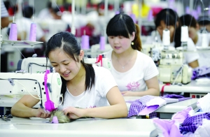 泗洪初步形成紡織服裝產(chǎn)業(yè)集群