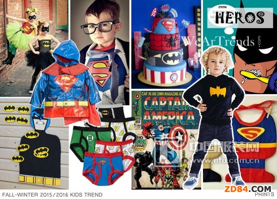 2015/16秋冬童裝流行趨勢:英雄主義
