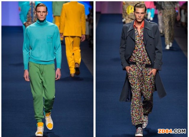 高飽和度的亮色系單品的撞色