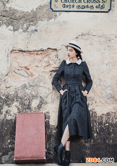 來(lái)波復(fù)古長(zhǎng)裙 做個(gè)典雅美人