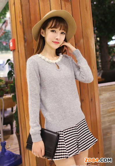 純色系打底毛衣 百搭裝扮款式