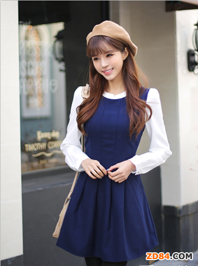 新款秋冬連衣裙 淑女風(fēng)內(nèi)搭很實(shí)用