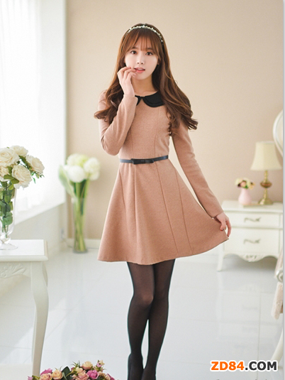 新款秋冬連衣裙 淑女風(fēng)內(nèi)搭很實(shí)用